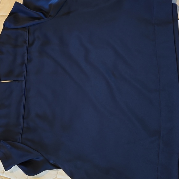 J. Crew Navy Hammered Satin Top - Picture 10 of 10